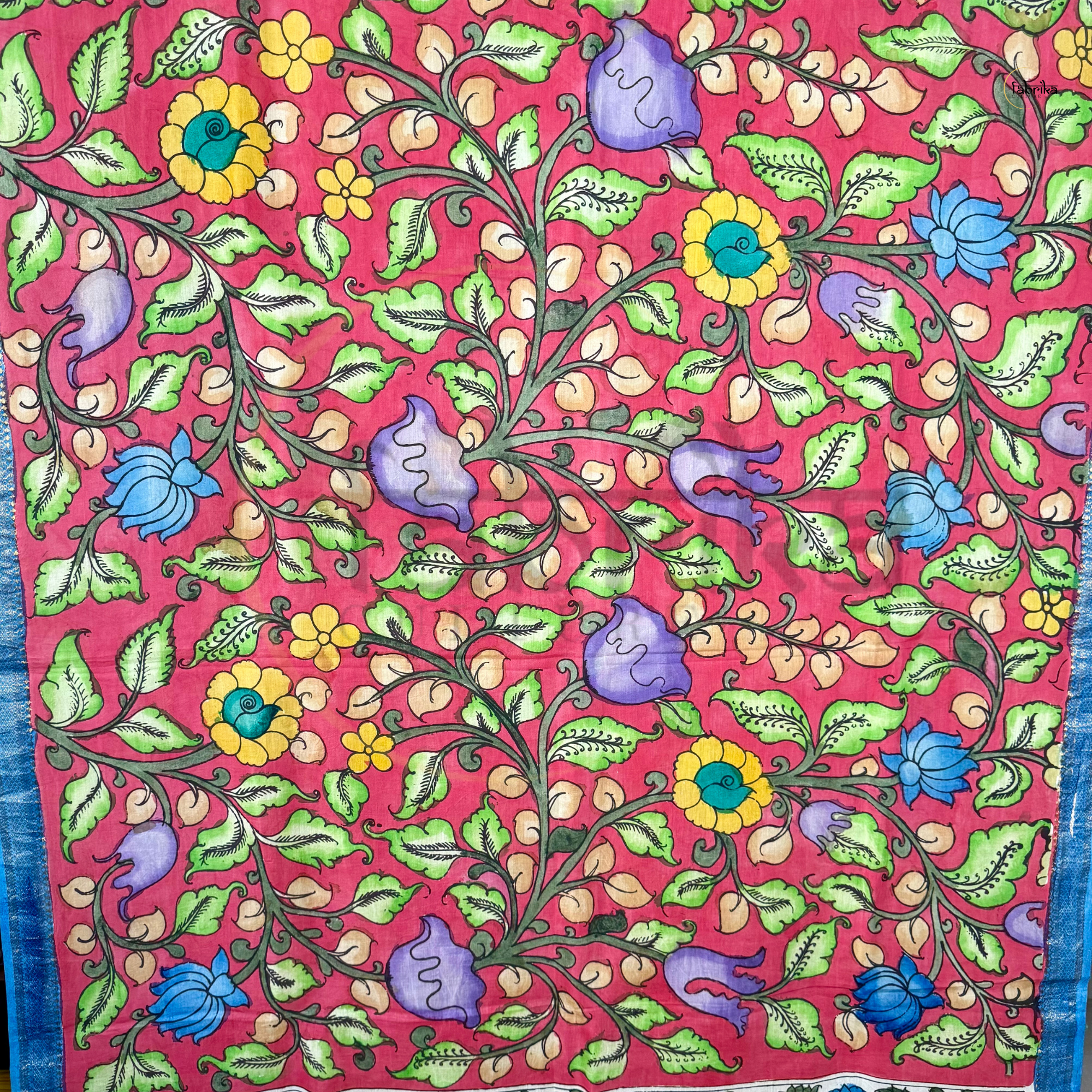 Pen Kalamkari Dupatta