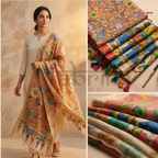 Pen Kalamkari Dupatta