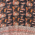 Handblock Painted Kalamkari Dupatta – Nelluri Silk