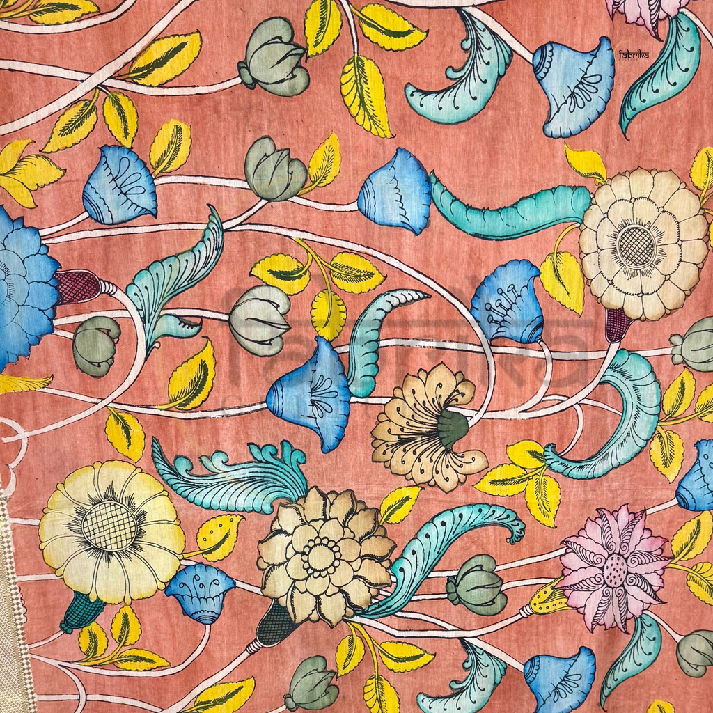 Pen Kalamkari Dupatta