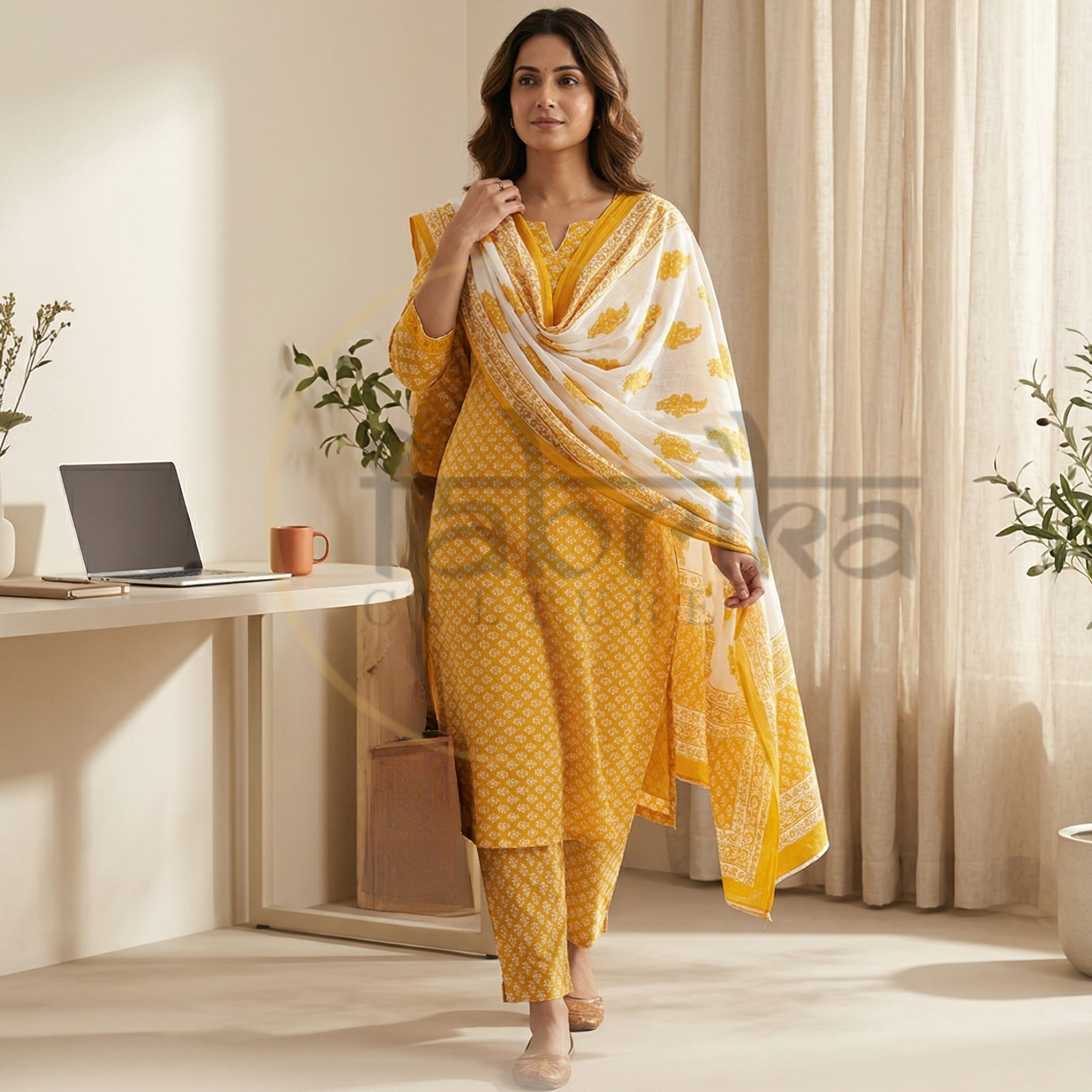 Pure Cotton 3 piece suit