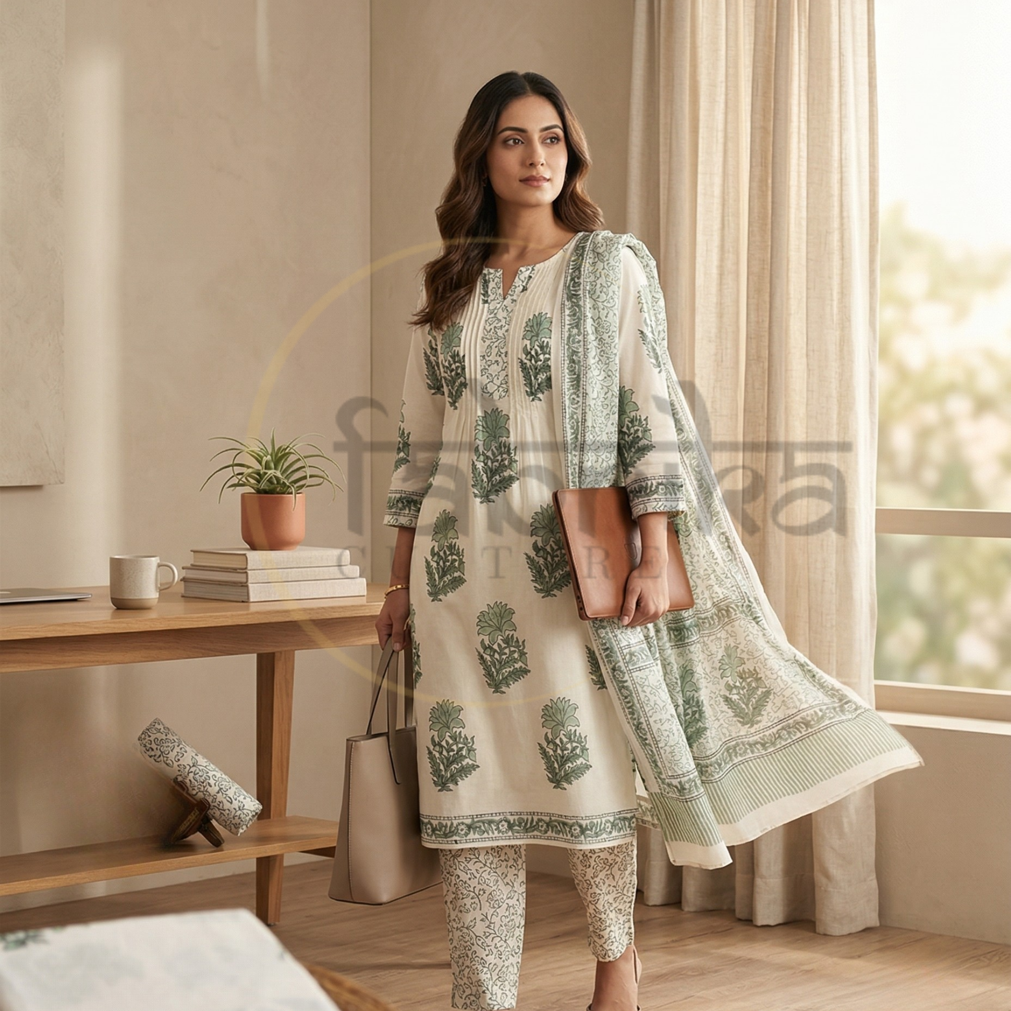 Pure Cotton 3 piece suit