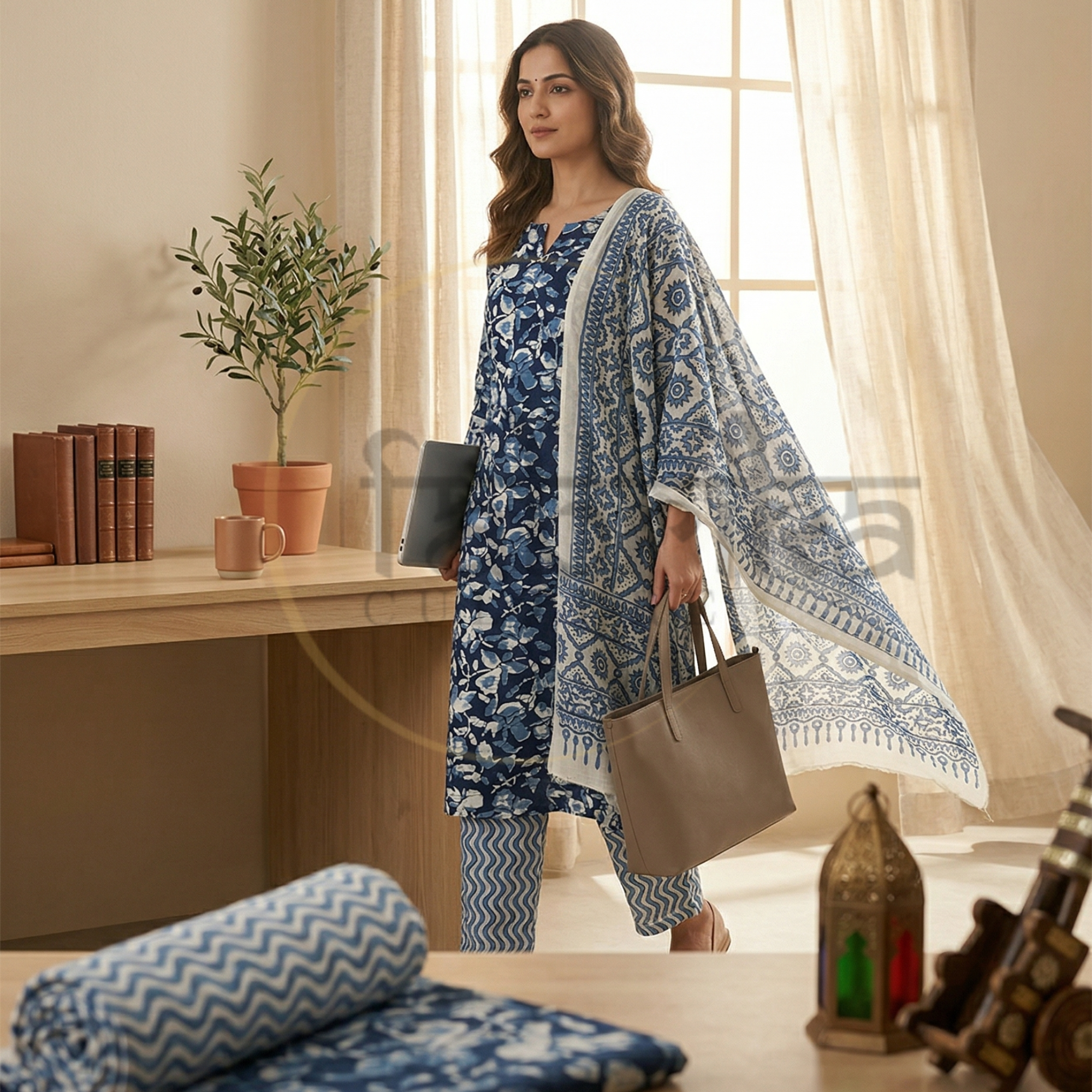 Pure Cotton 3 piece suit