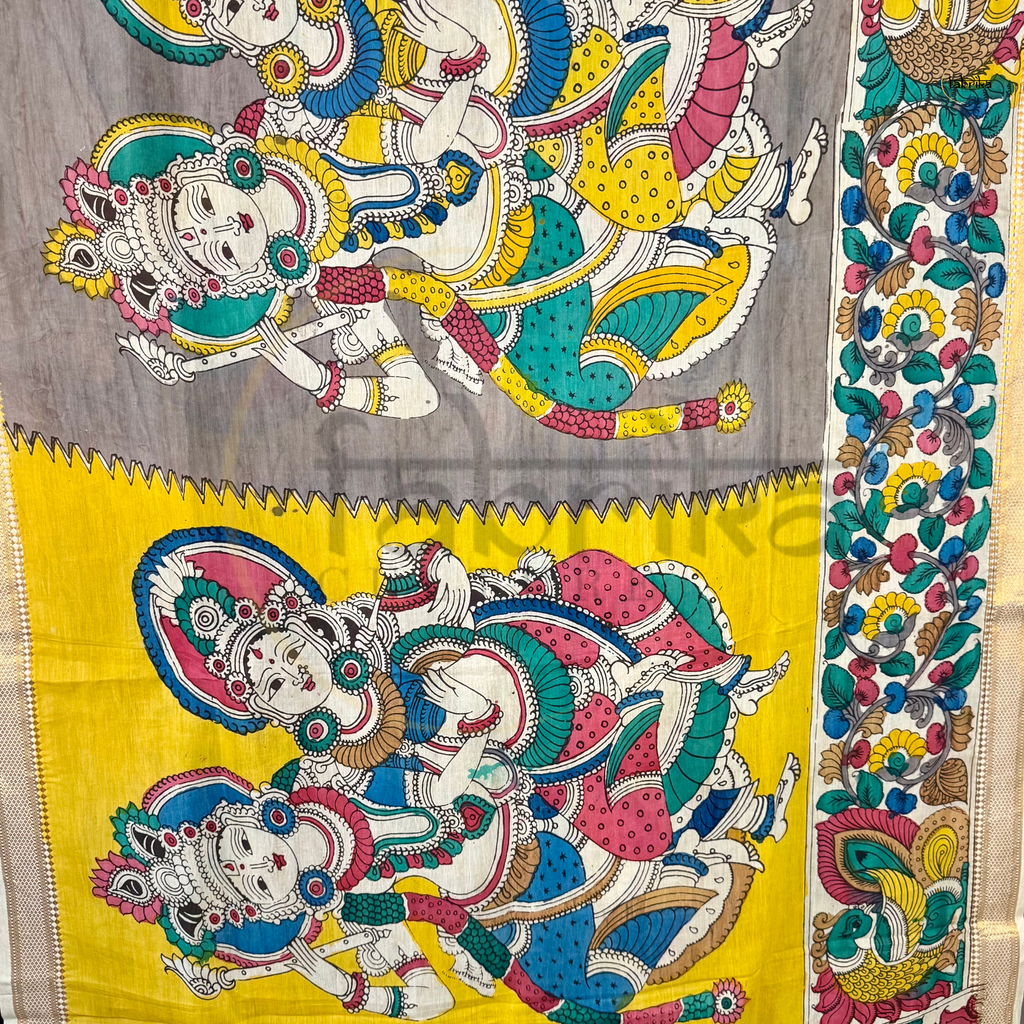 Pen Kalamkari Dupatta