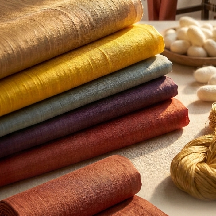 Fabric Tussar Silk
