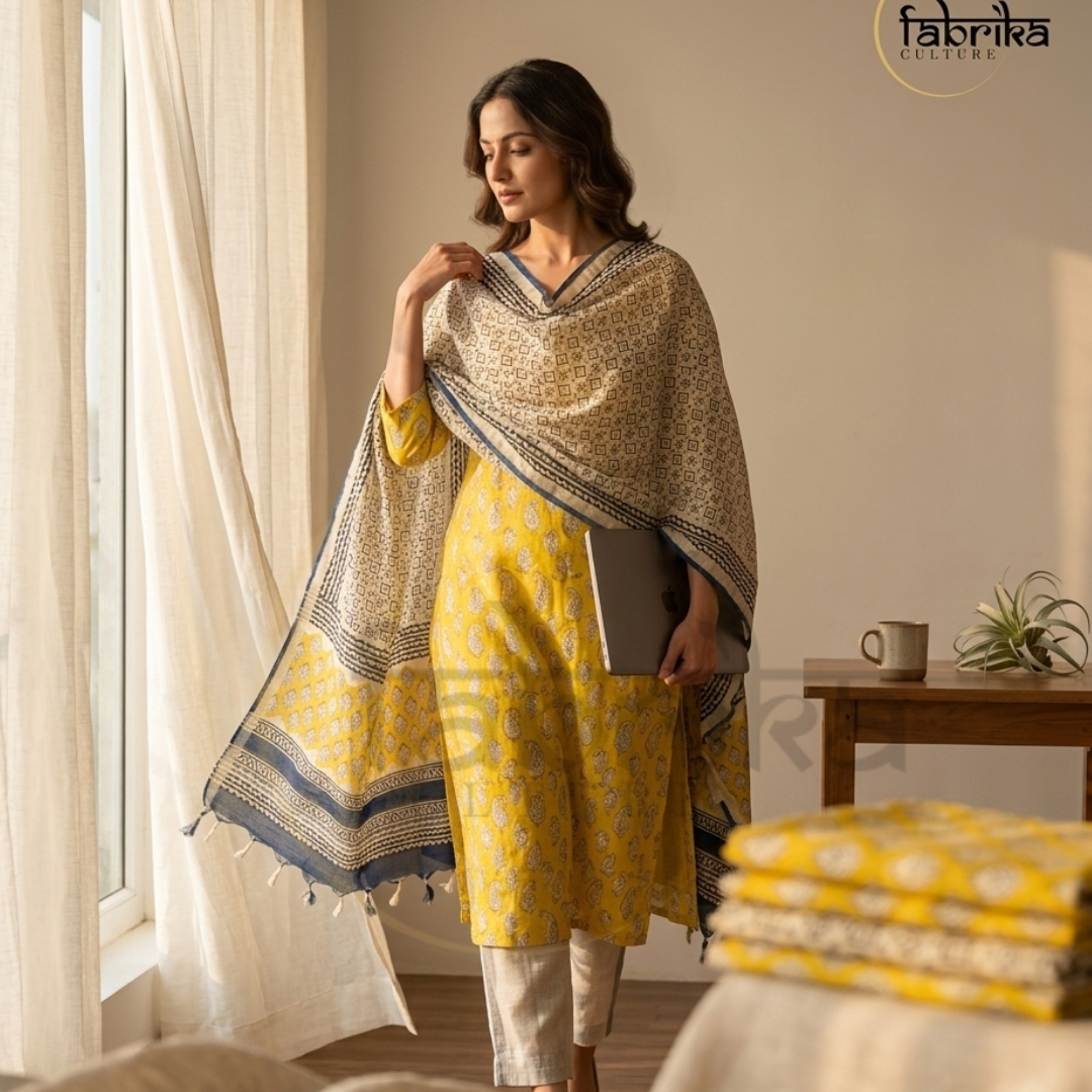 Linen - 3 piece unstitched dress material