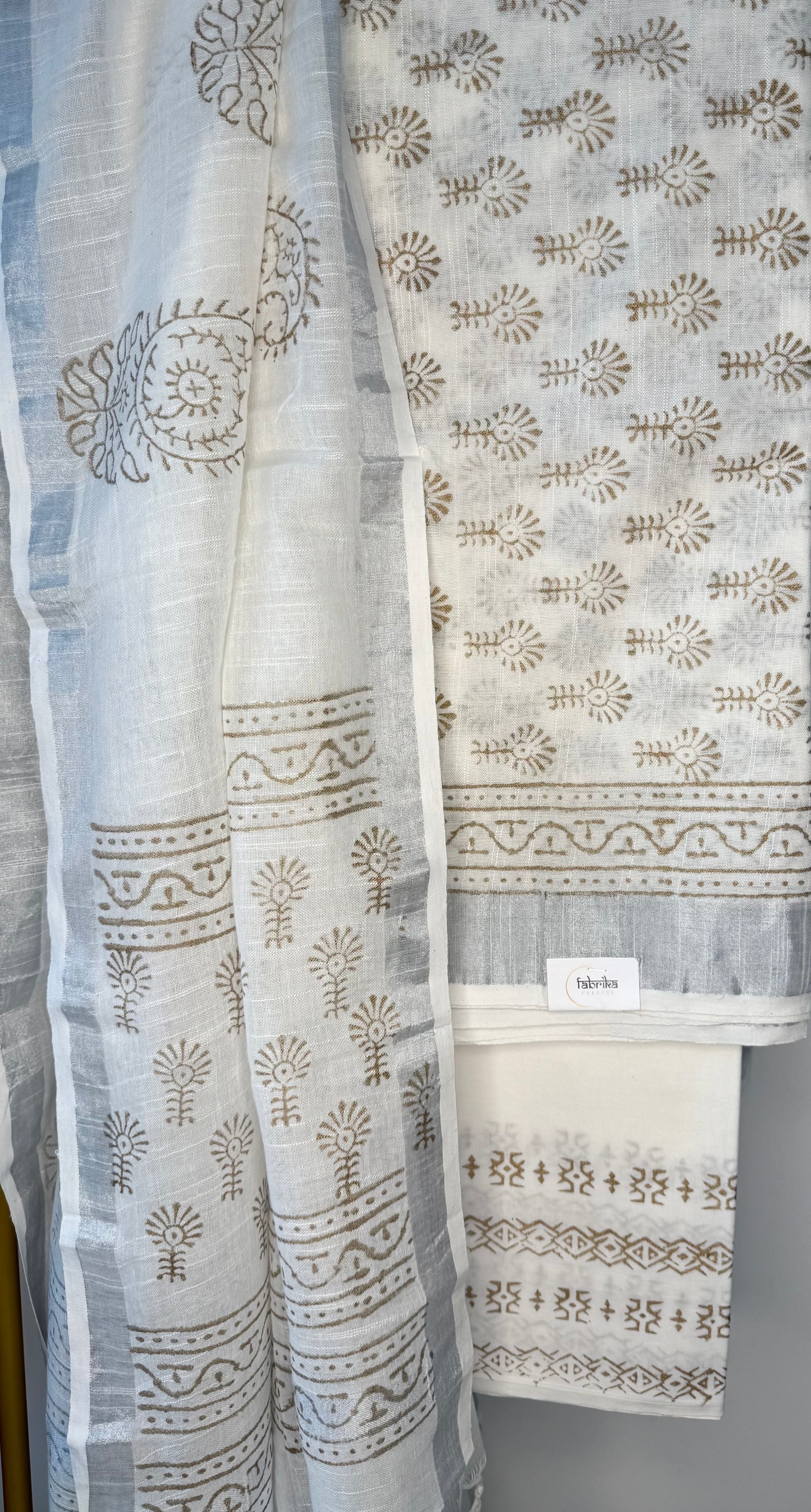 LINEN 3-PIECE UNSTITCHED SUIT SET