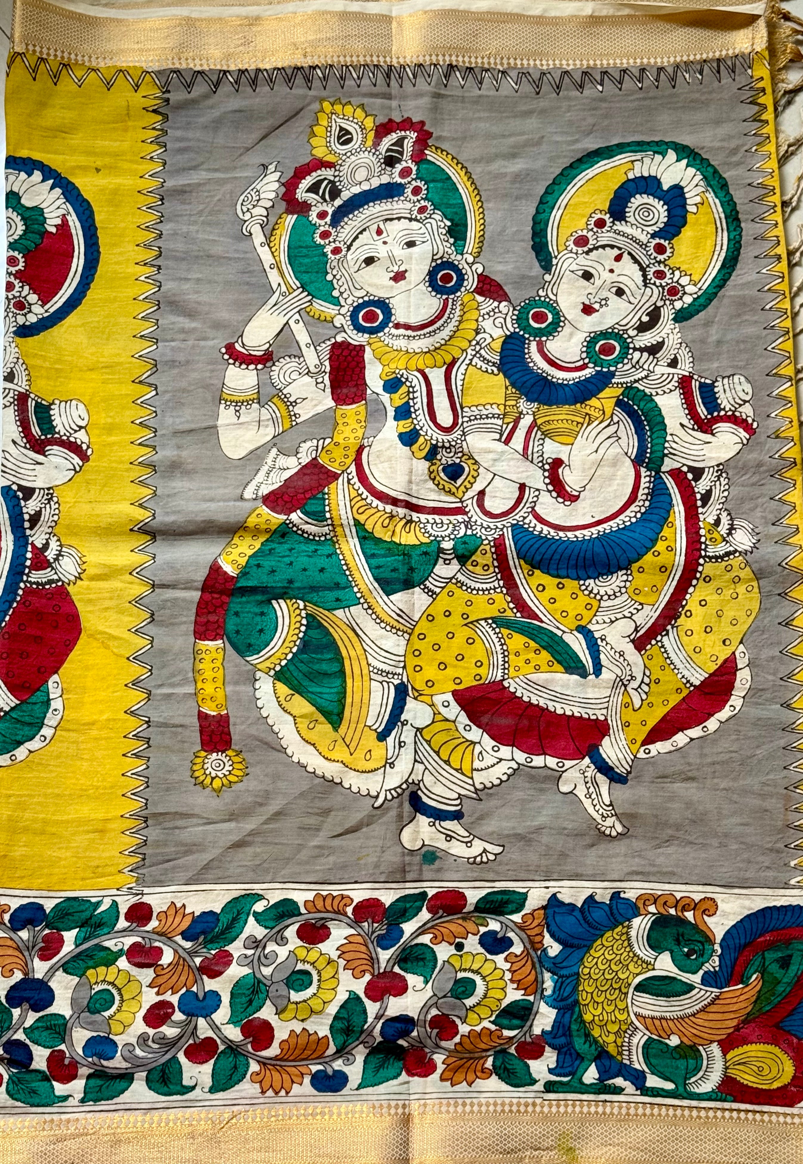Pen Kalamkari Dupatta