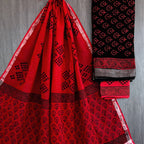 Linen - 3 piece unstitched dress material