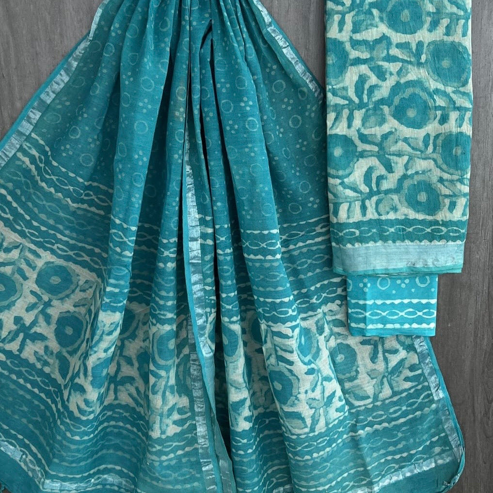 Linen - 3 piece unstitched dress material